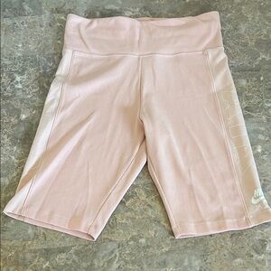 Nike Pink Bike Shorts High-Waisted Performance